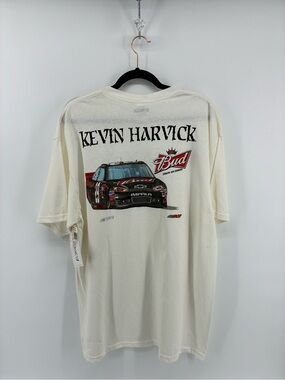 NASCAR Kevin Harvick Budweiser Racing Graphic Tee - White